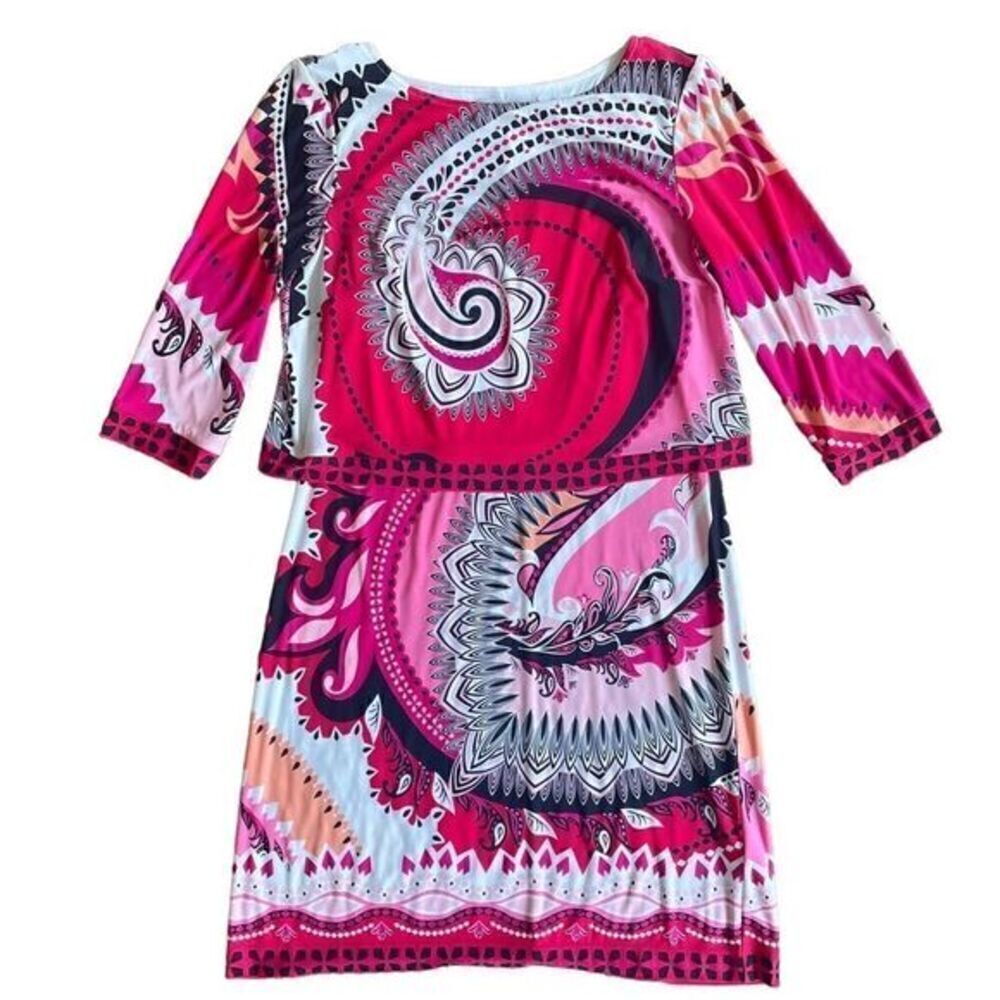 Donna Morgan Stretch Abstract Dress Women’s Size 8